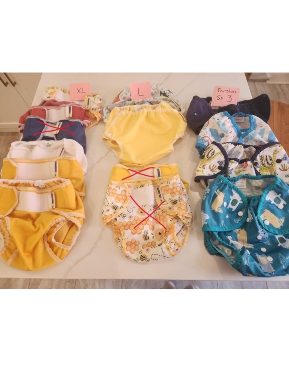 PUL Diaper Covers: L & XL Motherease, Size 3 Thirsties